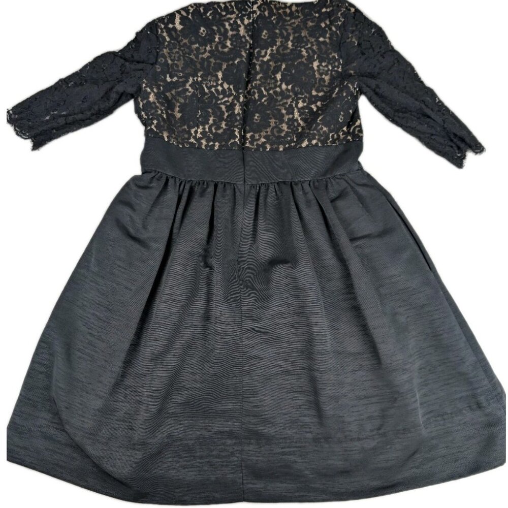 Eliza J women's Dress Size 12 Cris Cross Lace Top Fit & Flare Formal cocktail - Picture 2 of 16